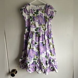 Lil Sis Gymboree 2023 purple floral Easter spring dress girls size 6
